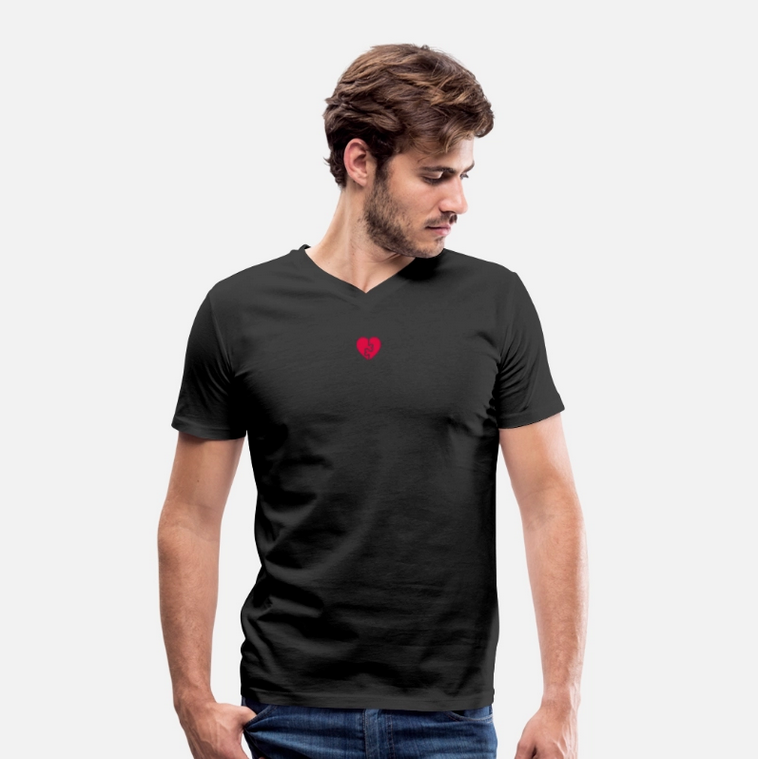 Männer Bio T-Shirt mit V-Ausschnitt
